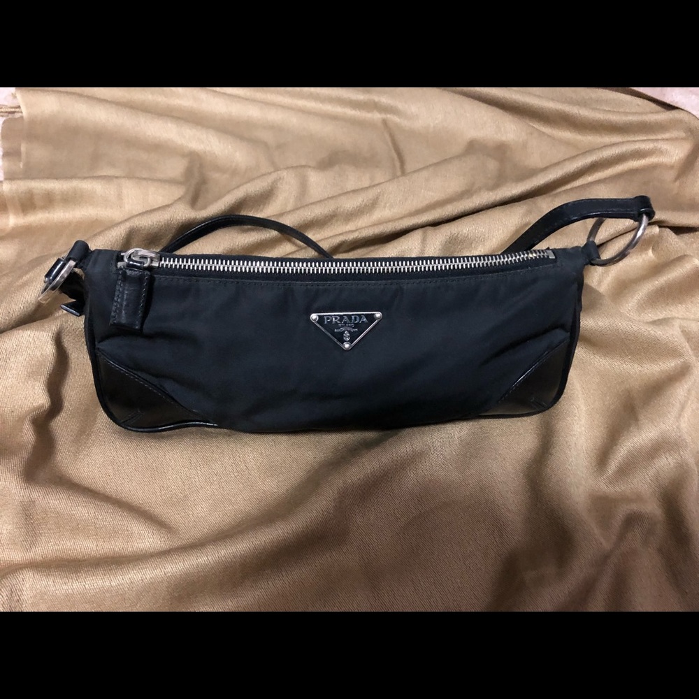 Authentic small Prada black purse